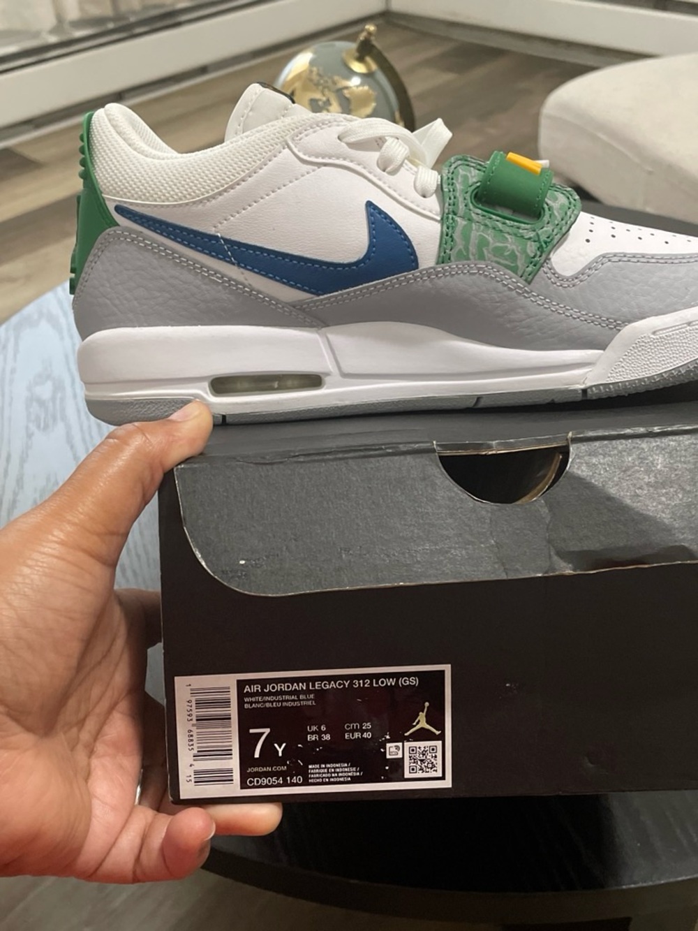 Nike Kids' Sneakers in White, Blue, Green, Gray